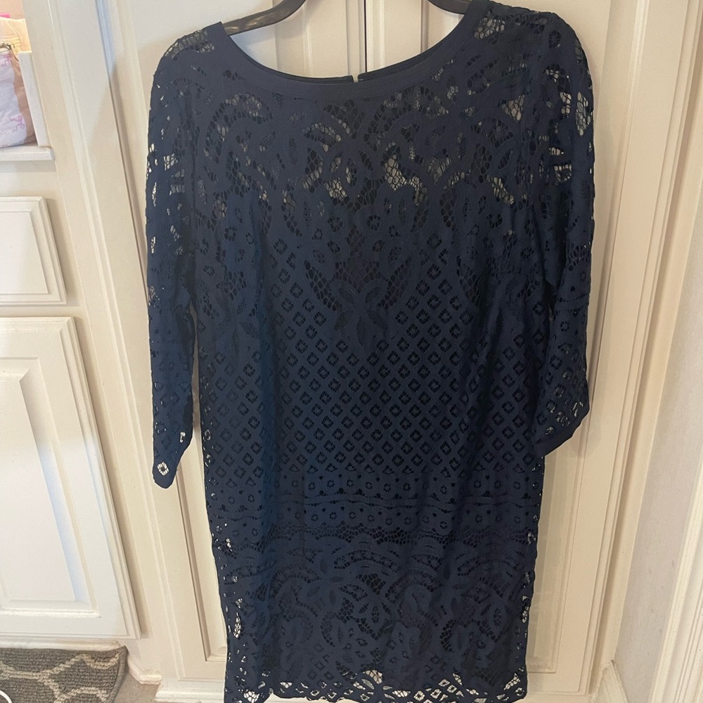 LOFT NavyLace Dress